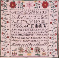 Sally Towne sampler Sally Towne sampler